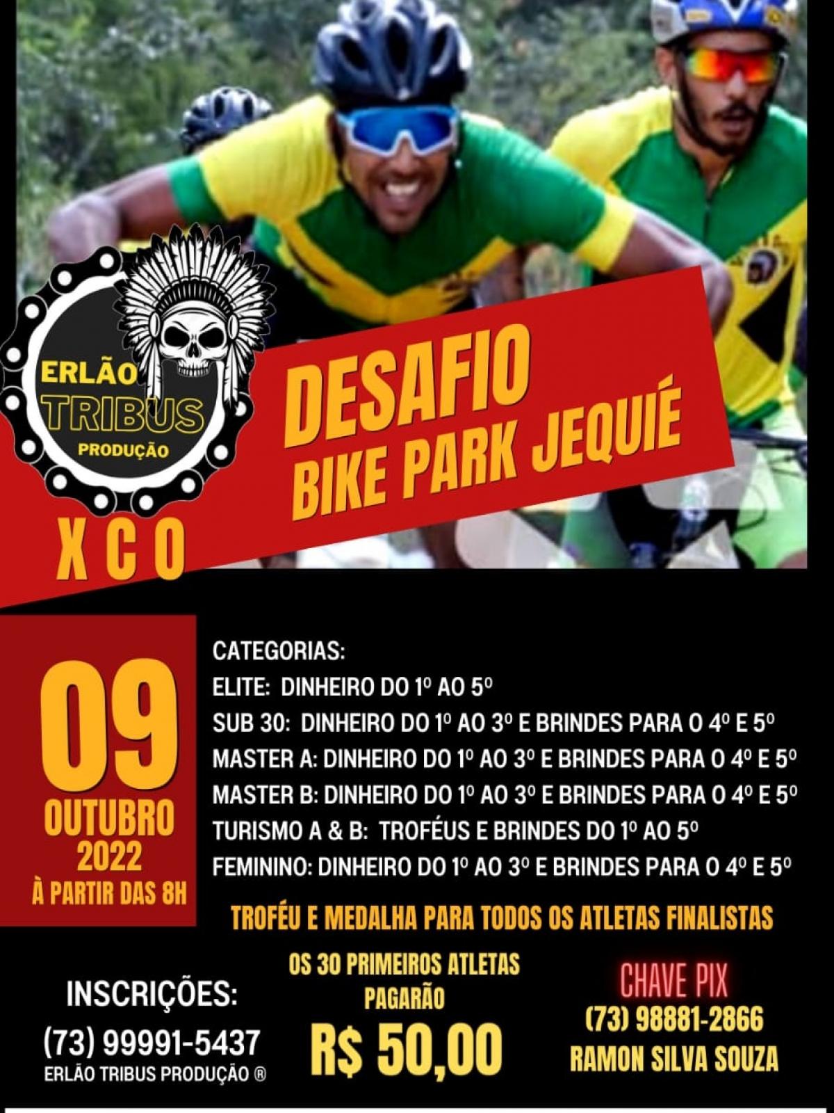 Atenção CICLISTAS de Jequié e Região, vem ai  o desafio Bike Park Jequié de XCO