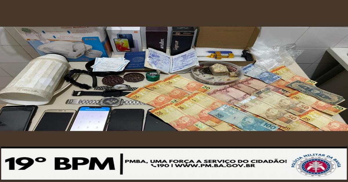 Santa Inês: Polícia apreendeu dinheiro e anotações do tráfico de drogas