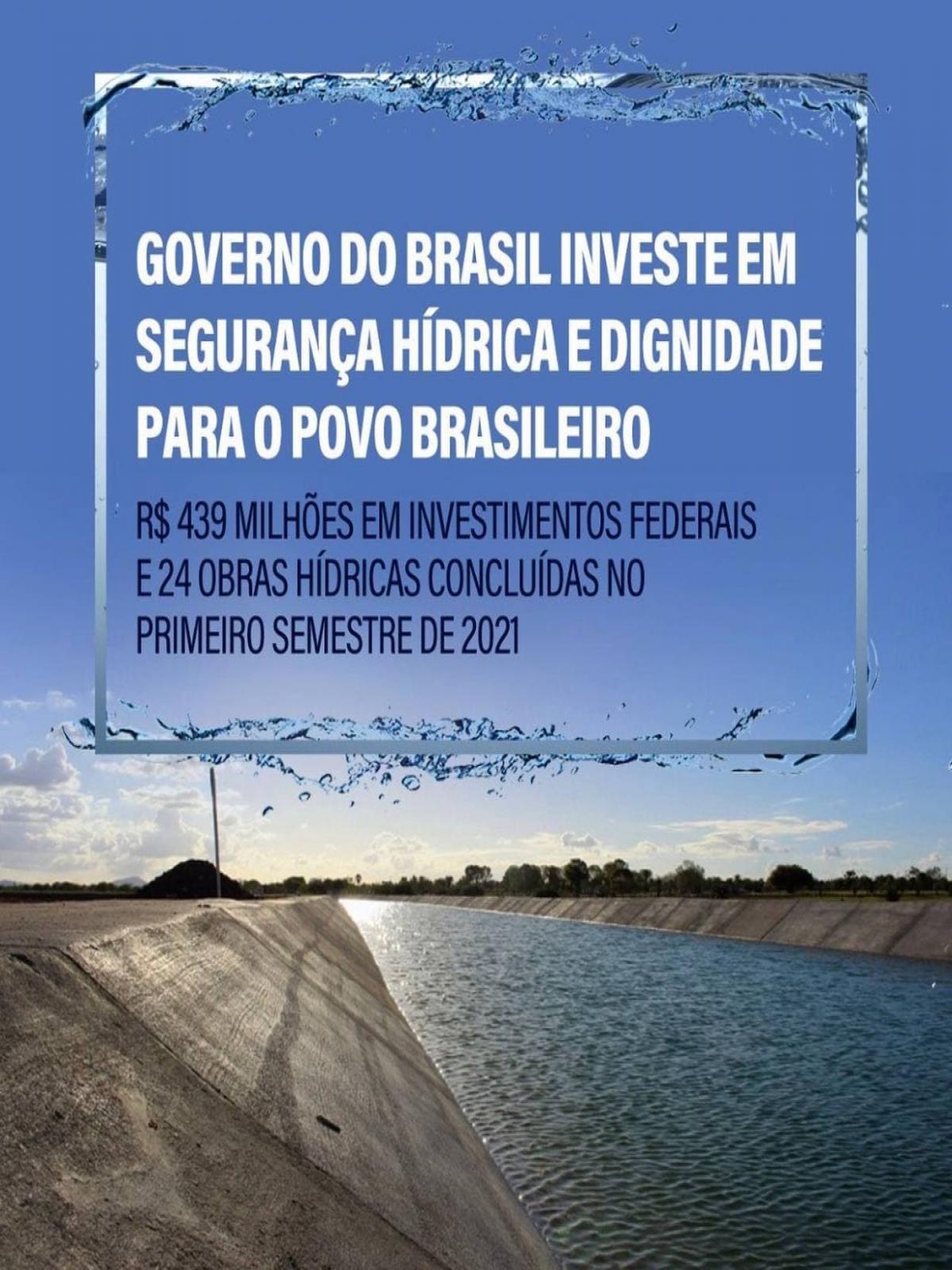 Governo do Brasil está levando água para o sertão nordestino