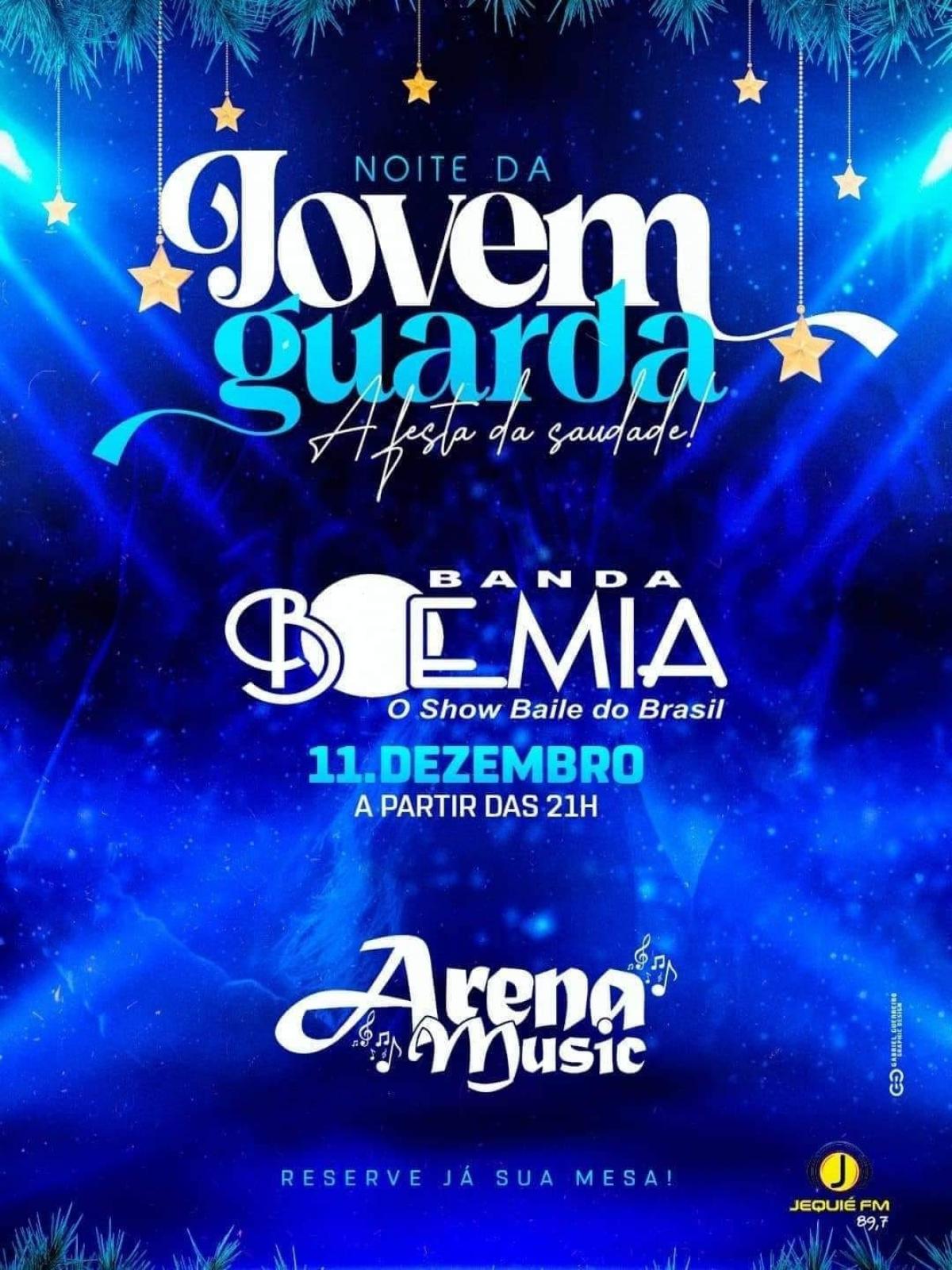 GARANTA SUA MESA PARA A NOITE DA JOVEM GUARDA