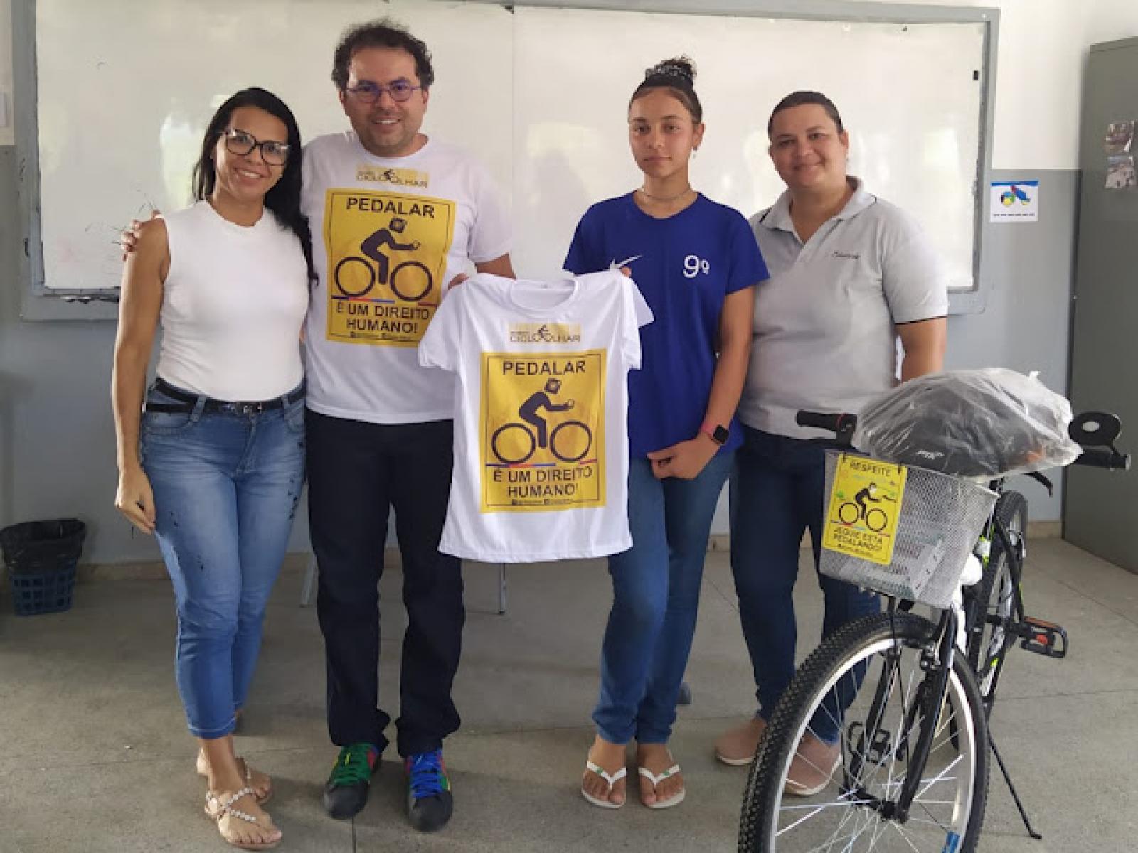 Projeto bicicleta na escola
