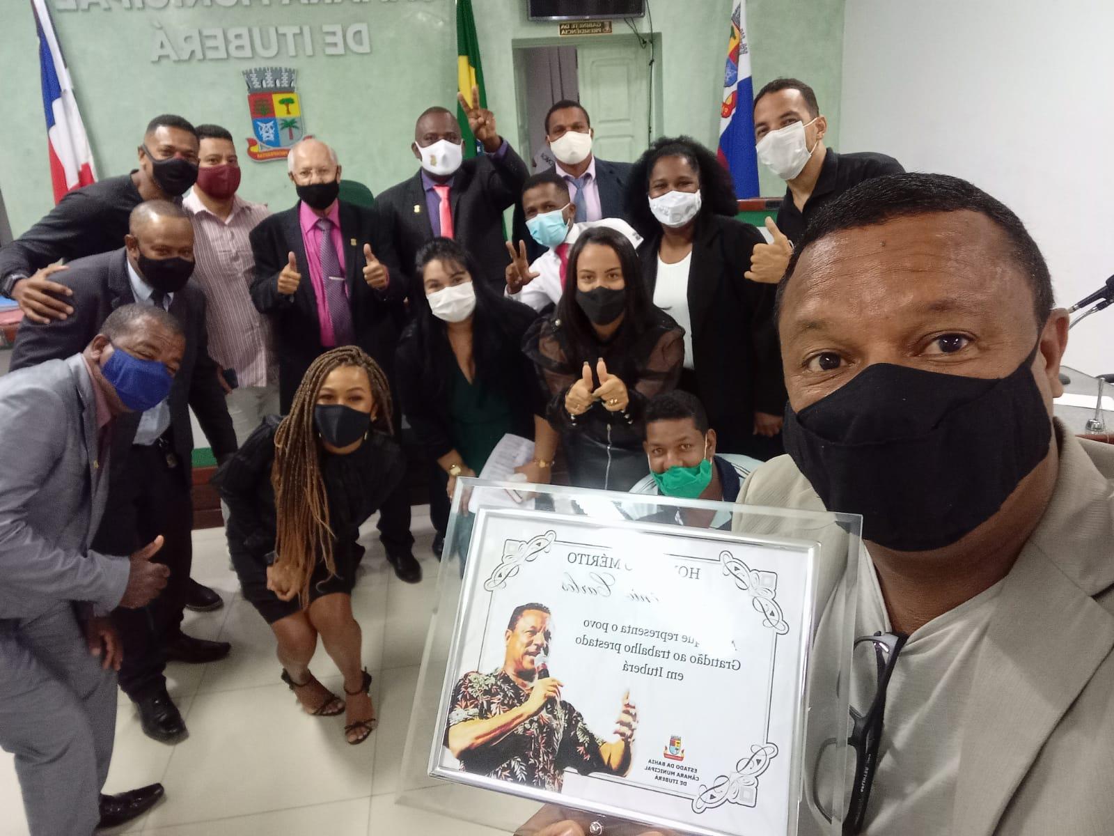 Comunicador Antônio Carlos é homenageado pela Câmara de Vereadores de Ituberá