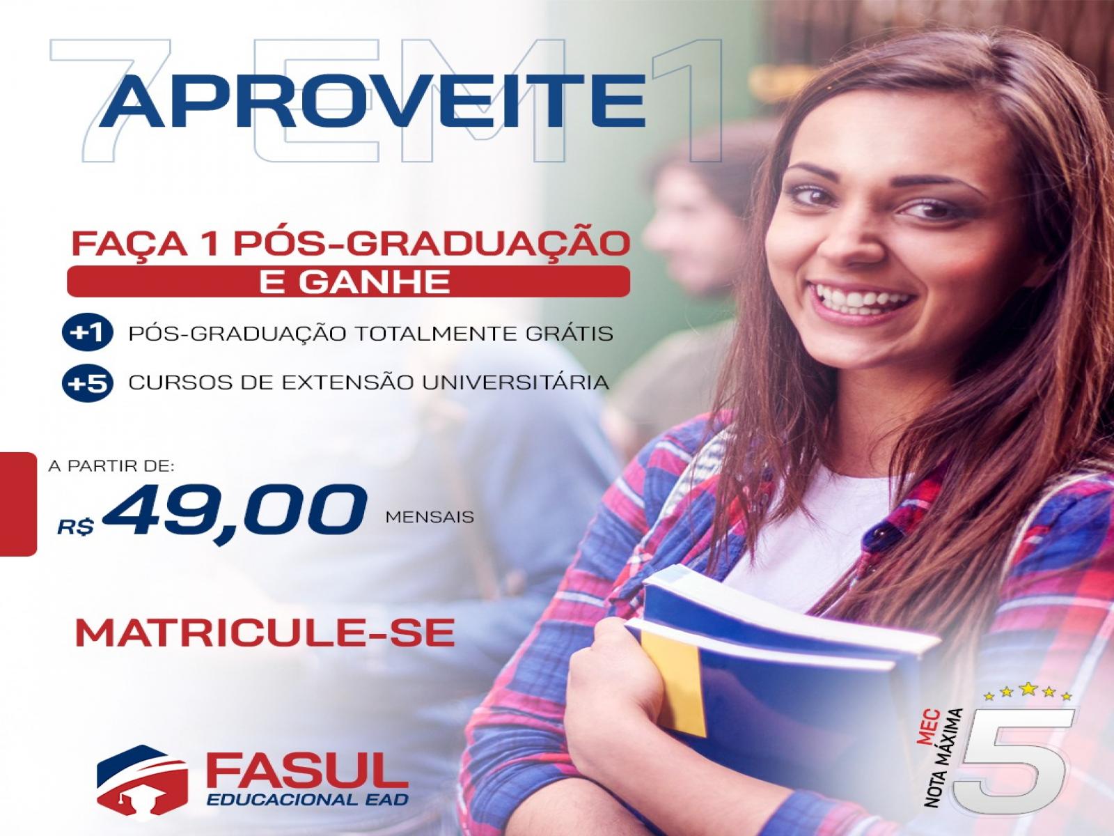 Vem para Fasul, matrículas abertas