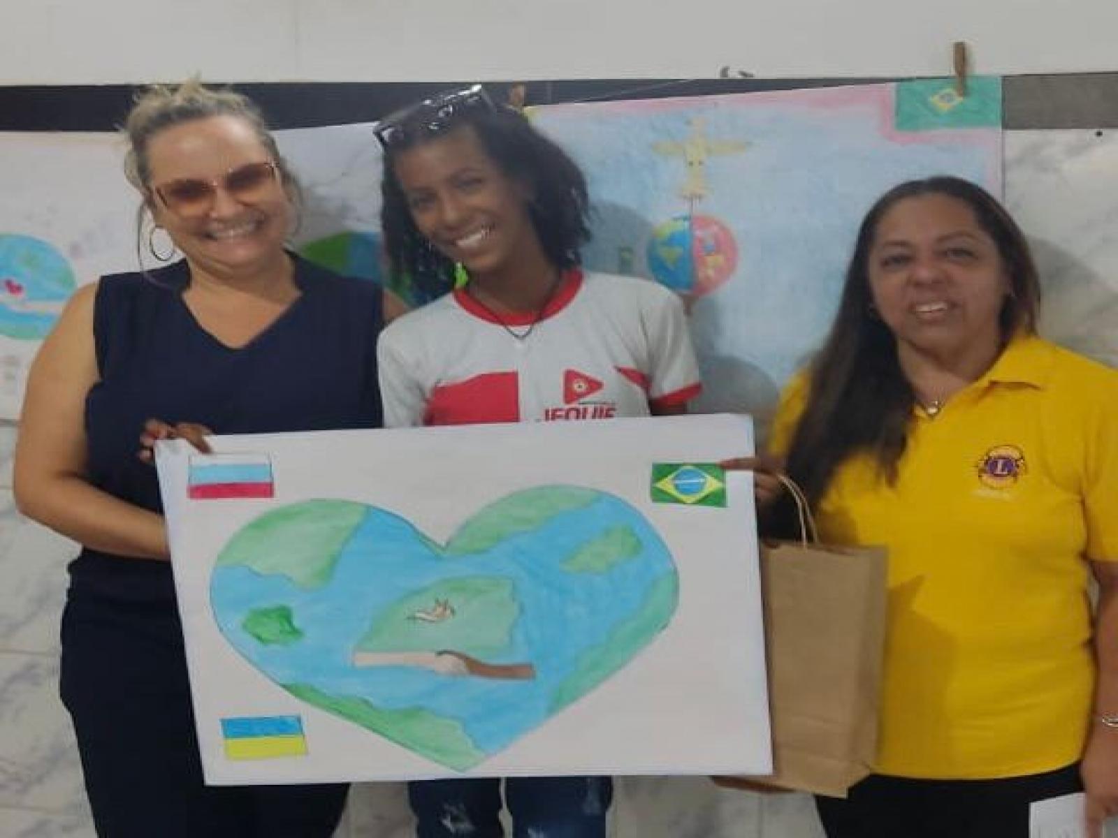 Lions Clube de Jequié realizou o concurso Cartaz sobre a Paz 2022