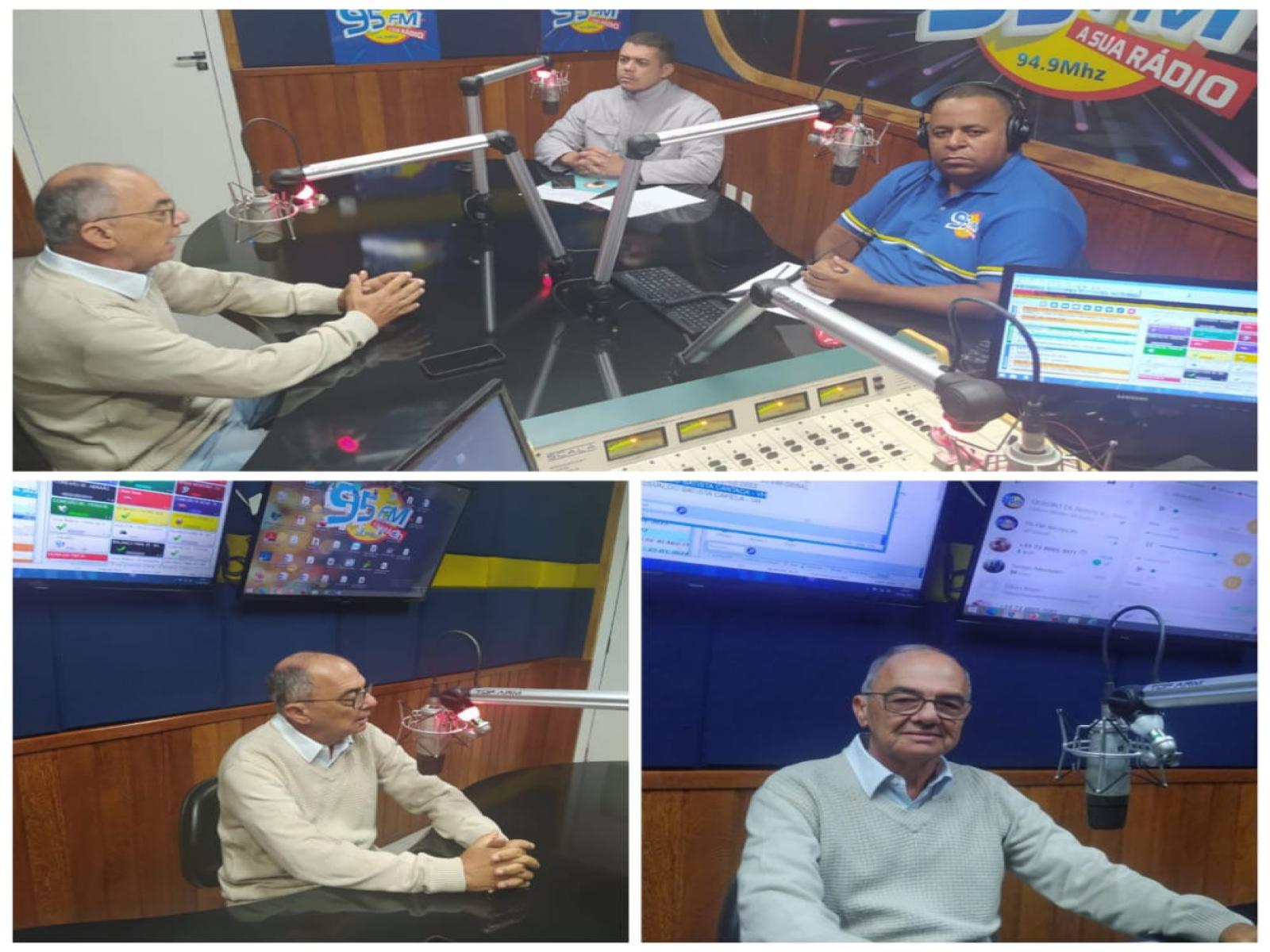 Prefeito de Itagi fala ao vivo na 95 FM de Jequié.