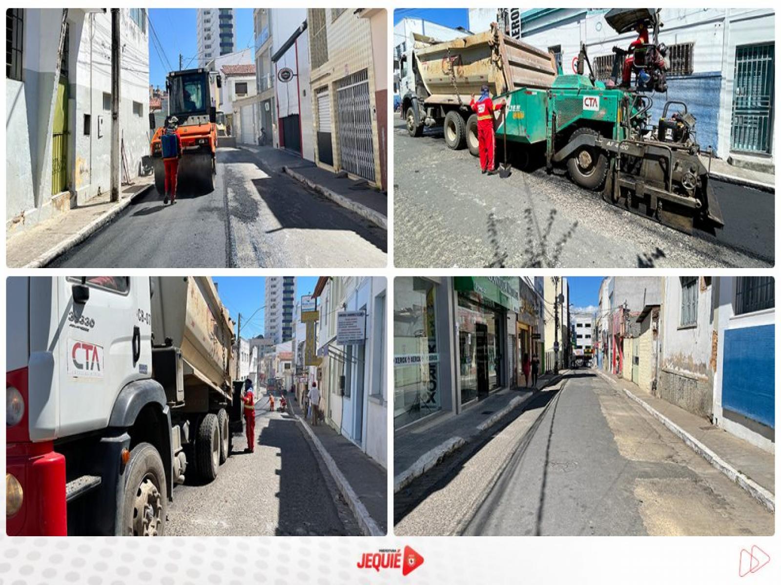 Prefeitura de Jequié contempla mais duas vias públicas com Programa Asfalto Novo Por Toda Cidade
